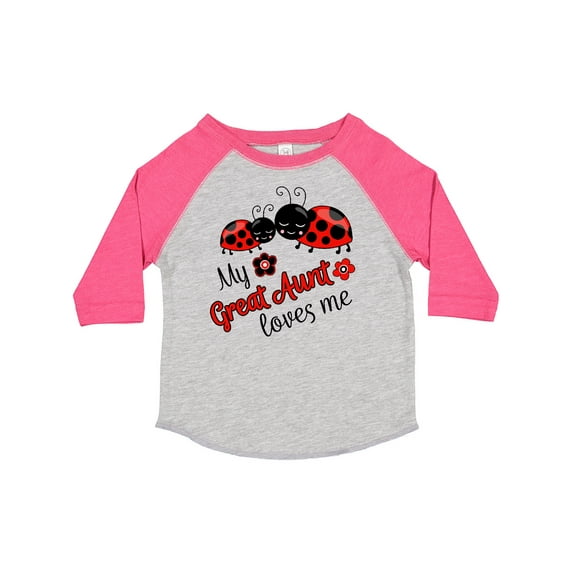 Inktastic My Great Aunt Loves Me with Cute Ladybugs Boys or Girls Toddler T-Shirt
