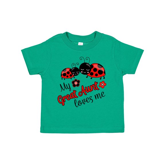 Inktastic My Great Aunt Loves Me with Cute Ladybugs Boys or Girls Toddler T-Shirt