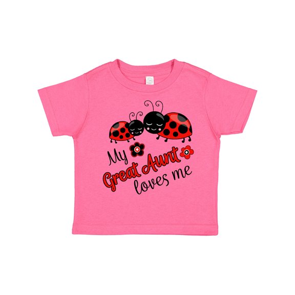 Inktastic My Great Aunt Loves Me with Cute Ladybugs Boys or Girls Toddler T-Shirt