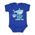 thumbnail image 1 of Inktastic My Great Aunt Loves Me with Cute Sharks Boys or Girls Baby Bodysuit, 1 of 5