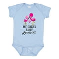 thumbnail image 1 of Inktastic My Great Aunt Loves Me with Two Flamingos Boys or Girls Baby Bodysuit, 1 of 5