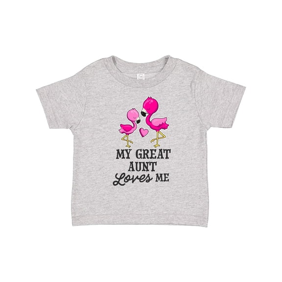 Inktastic My Great Aunt Loves Me with Two Flamingos Boys or Girls Toddler T-Shirt