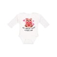 thumbnail image 1 of Inktastic My Great Aunt Loves me- bear and hearts Boys or Girls Long Sleeve Baby Bodysuit, 1 of 5