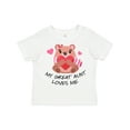thumbnail image 1 of Inktastic My Great Aunt Loves me- bear and hearts Boys or Girls Toddler T-Shirt, 1 of 5