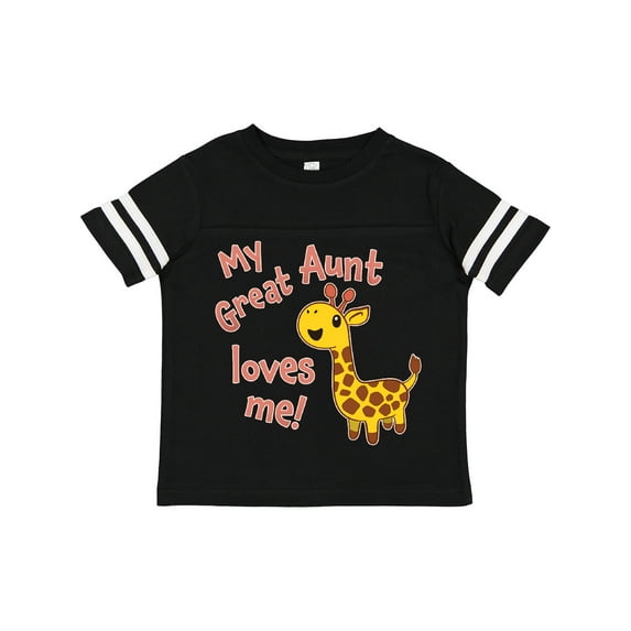Inktastic My Great Aunt Loves me- cute giraffe Boys or Girls Toddler T-Shirt