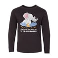 thumbnail image 1 of Inktastic My Great Aunt Loves me to the Moon and Back Elephant Family Long Sleeve Youth T-Shirt, 1 of 5