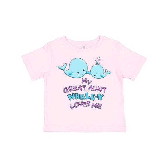 Inktastic My Great Aunt Whale-y Loves Me Boys or Girls Toddler T-Shirt