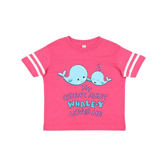 Inktastic My Great Aunt Whale-y Loves Me Boys or Girls Toddler T-Shirt