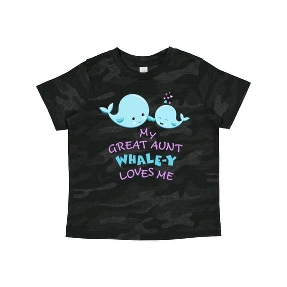 Inktastic My Great Aunt Whale-y Loves Me Boys or Girls Toddler T-Shirt