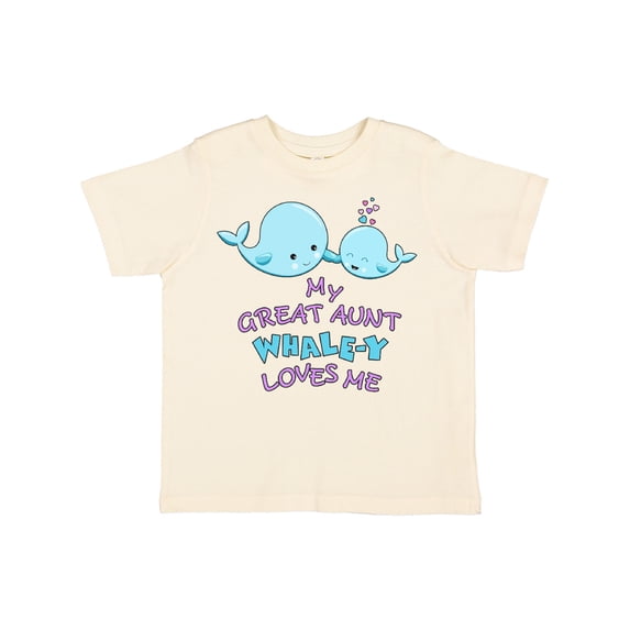 Inktastic My Great Aunt Whale-y Loves Me Boys or Girls Toddler T-Shirt