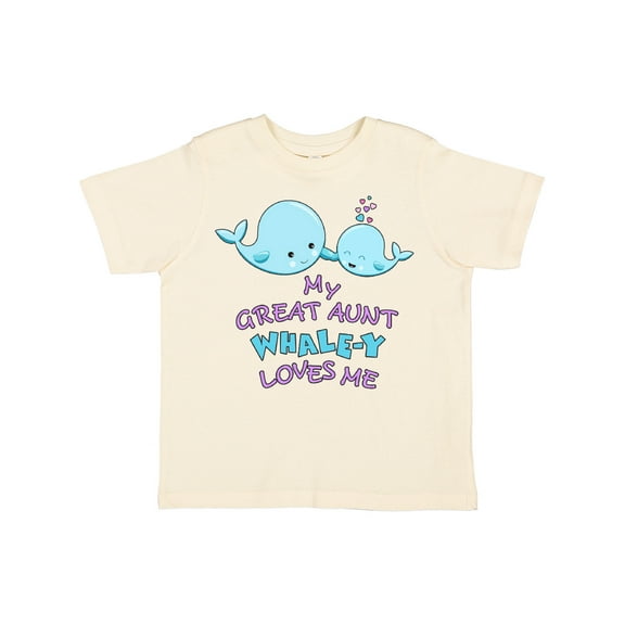 Inktastic My Great Aunt Whale-y Loves Me Boys or Girls Toddler T-Shirt