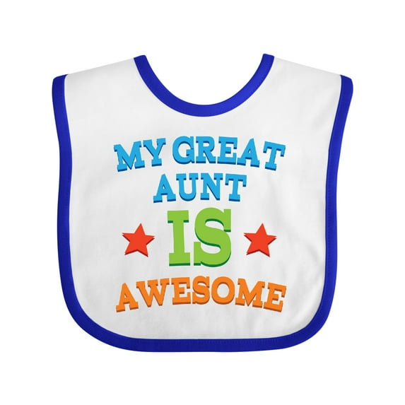 Inktastic My Great Aunt is Awesome Boys or Girls Baby Bib