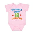 thumbnail image 1 of Inktastic My Great Aunt is Awesome Boys or Girls Baby Bodysuit, 1 of 5