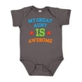 thumbnail image 1 of Inktastic My Great Aunt is Awesome Boys or Girls Baby Bodysuit, 1 of 5