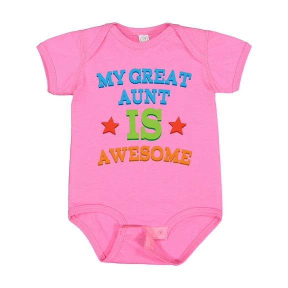 Inktastic My Great Aunt is Awesome Boys or Girls Baby Bodysuit
