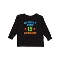 thumbnail image 1 of Inktastic My Great Aunt is Awesome Boys or Girls Long Sleeve Toddler T-Shirt, 1 of 5