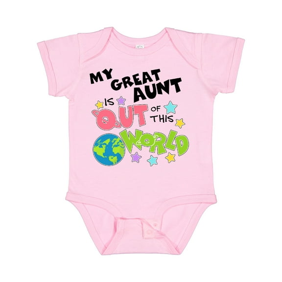 Inktastic My Great Aunt is out of This World Boys or Girls Baby Bodysuit