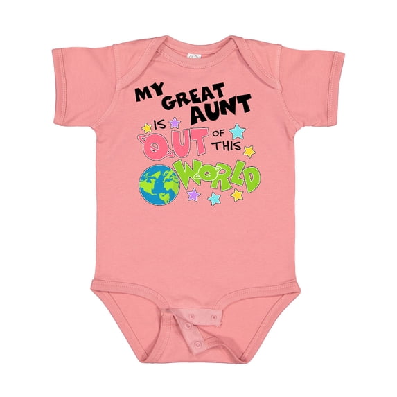 Inktastic My Great Aunt is out of This World Boys or Girls Baby Bodysuit