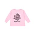 thumbnail image 1 of Inktastic My Great Auntie Loves Me Girls Hearts Girls Long Sleeve Toddler T-Shirt, 1 of 5