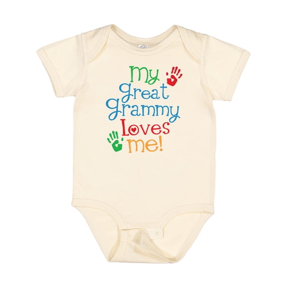 Inktastic My Great Grammy Loves Me Grandchild Boys or Girls Baby Bodysuit