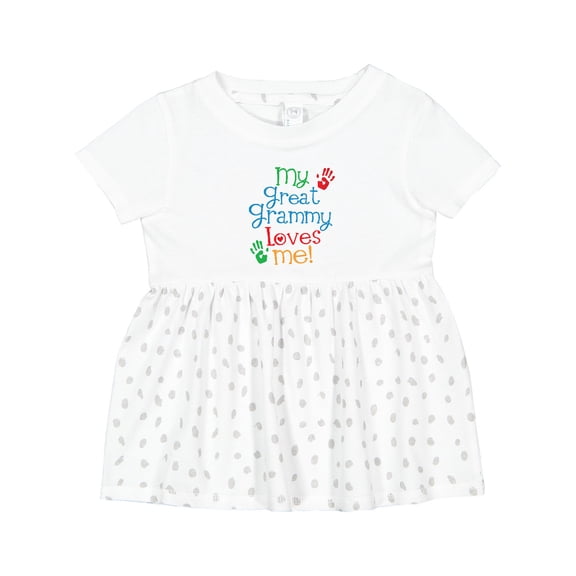 Inktastic My Great Grammy Loves Me Grandchild Girls Baby Dress