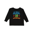 thumbnail image 1 of Inktastic My Great Grandma Is Awesome Boys or Girls Long Sleeve Toddler T-Shirt, 1 of 5