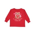 thumbnail image 1 of Inktastic My Great Grandma Loves Me Bear and Hearts Boys or Girls Long Sleeve Toddler T-Shirt, 1 of 5