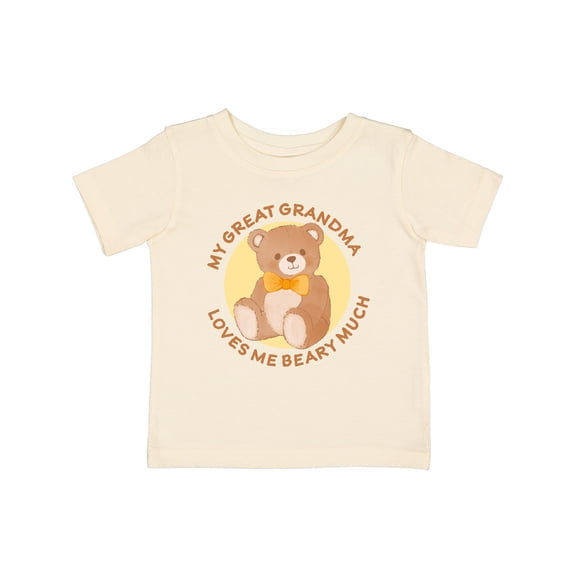 Inktastic My Great Grandma Loves Me Beary Much Boys or Girls Baby T-Shirt
