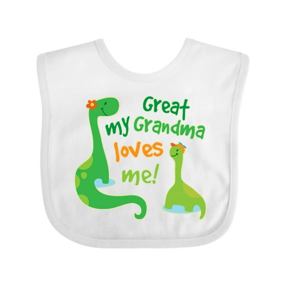 Inktastic My Great Grandma Loves Me Boys Baby Bib