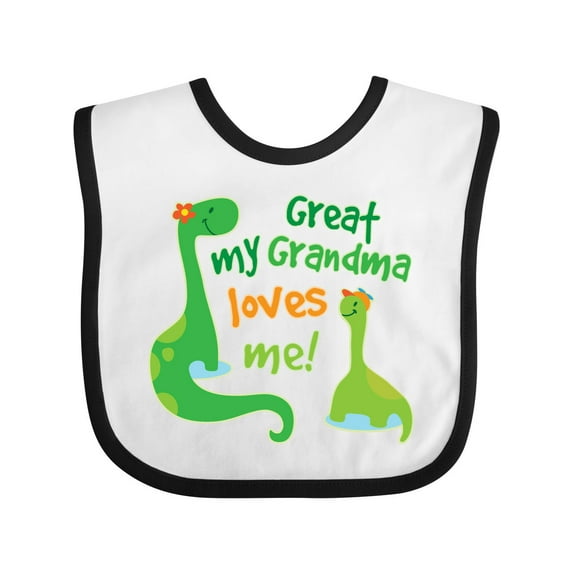 Inktastic My Great Grandma Loves Me Boys Baby Bib