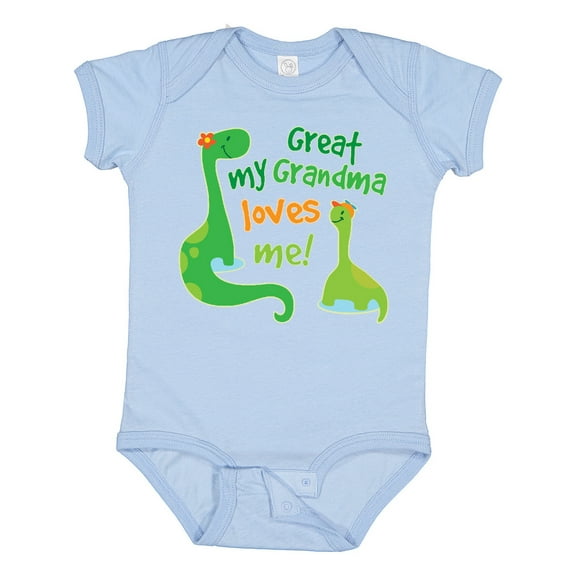 Inktastic My Great Grandma Loves Me Boys Baby Bodysuit