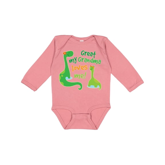 Inktastic My Great Grandma Loves Me Boys Long Sleeve Baby Bodysuit