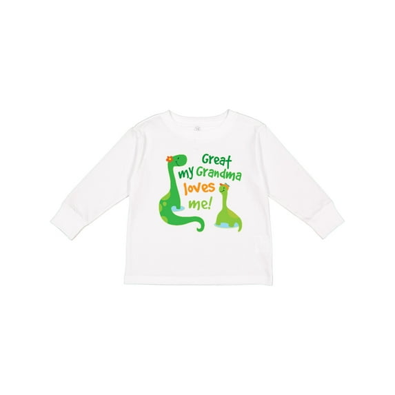 Inktastic My Great Grandma Loves Me Boys Long Sleeve Toddler T-Shirt