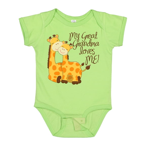 Inktastic My Great Grandma Loves Me Boys or Girls Baby Bodysuit