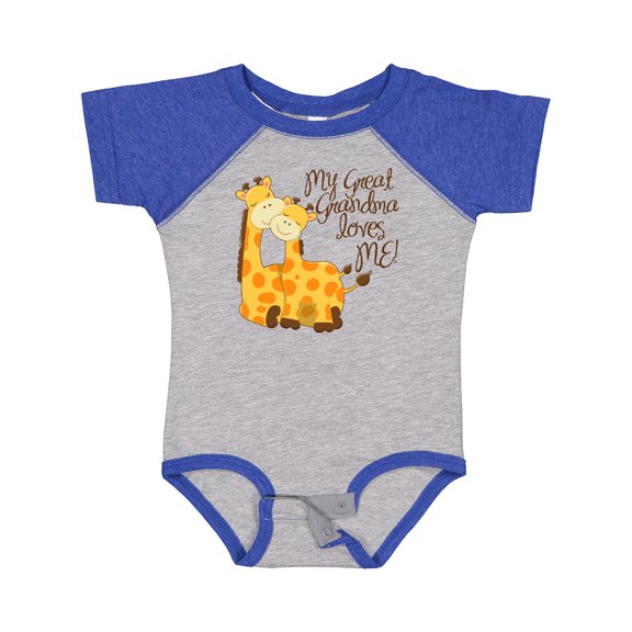 Inktastic My Great Grandma Loves Me Boys or Girls Baby Bodysuit