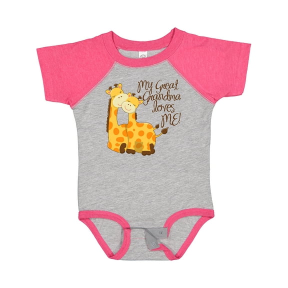 Inktastic My Great Grandma Loves Me Boys or Girls Baby Bodysuit