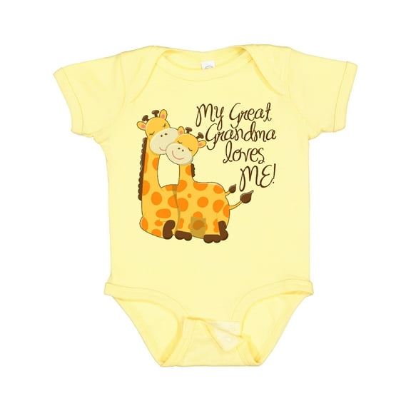Inktastic My Great Grandma Loves Me Boys or Girls Baby Bodysuit
