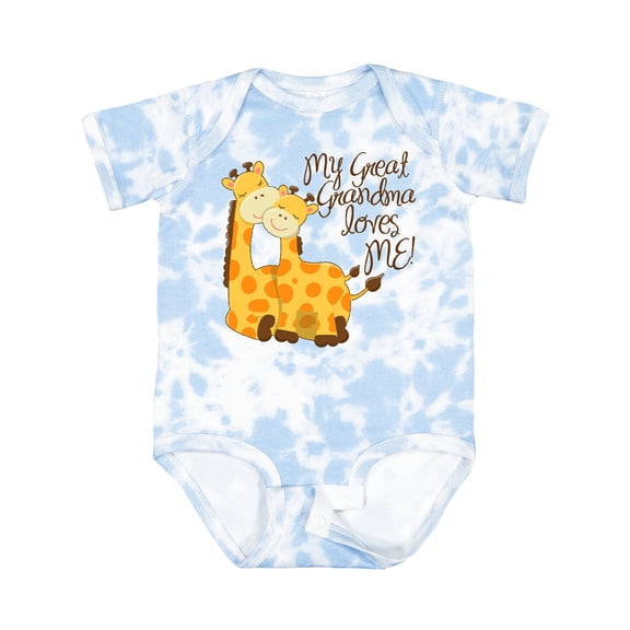 Inktastic My Great Grandma Loves Me Boys or Girls Baby Bodysuit