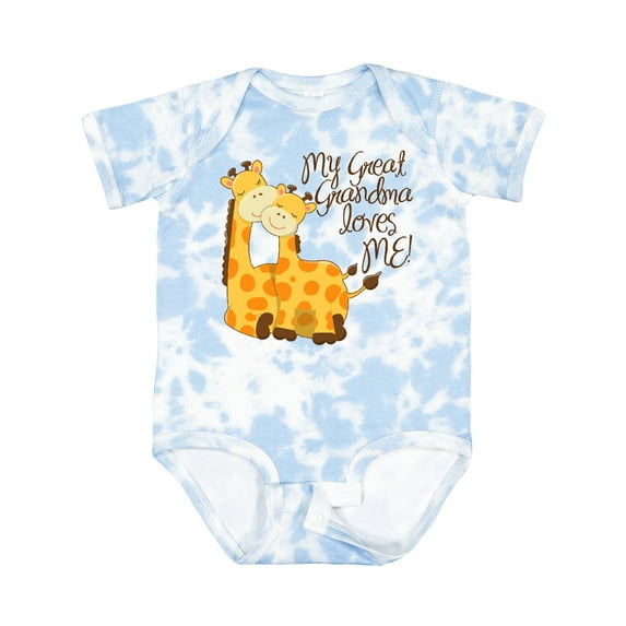 Inktastic My Great Grandma Loves Me Boys or Girls Baby Bodysuit