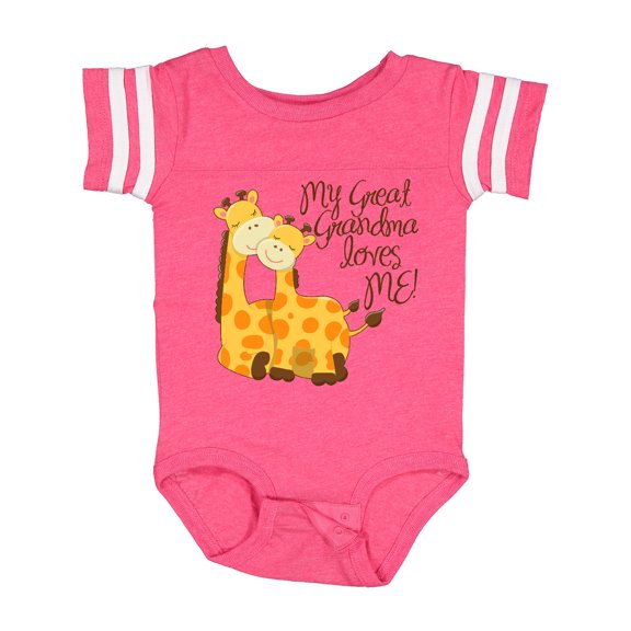 Inktastic My Great Grandma Loves Me Boys or Girls Baby Bodysuit