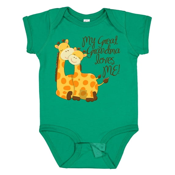 Inktastic My Great Grandma Loves Me Boys or Girls Baby Bodysuit