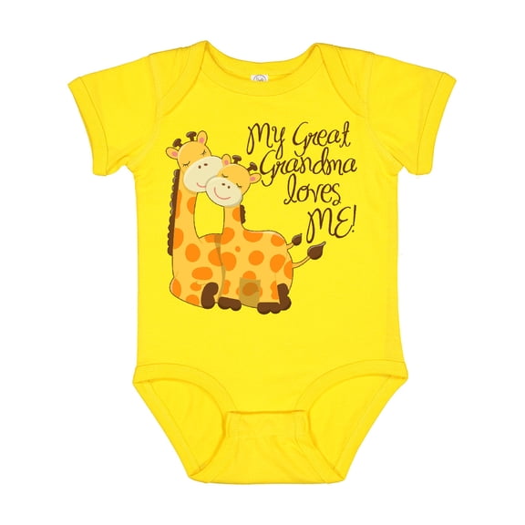 Inktastic My Great Grandma Loves Me Boys or Girls Baby Bodysuit