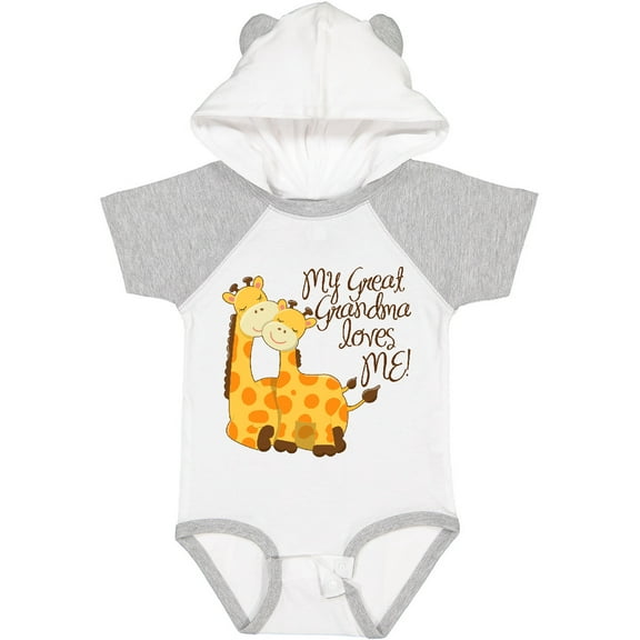 Inktastic My Great Grandma Loves Me Boys or Girls Baby Bodysuit