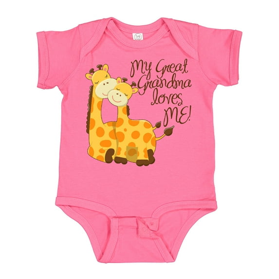 Inktastic My Great Grandma Loves Me Boys or Girls Baby Bodysuit