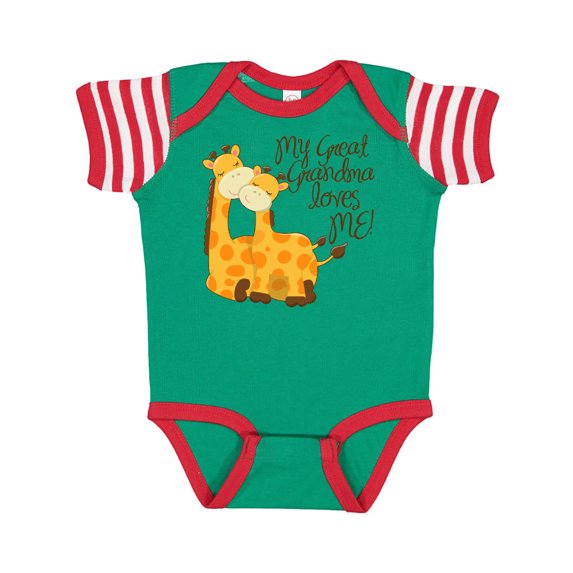 Inktastic My Great Grandma Loves Me! Boys or Girls Baby Bodysuit