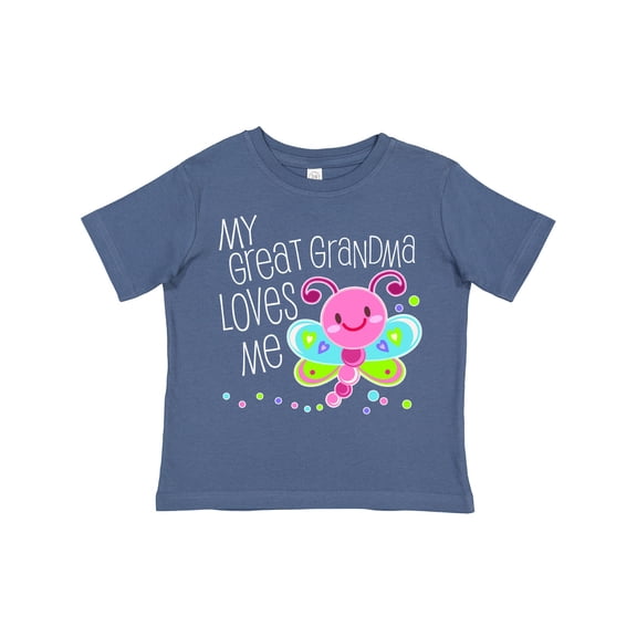 Inktastic My Great Grandma Loves Me- Cute Dragonfly Boys or Girls Toddler T-Shirt