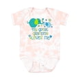 thumbnail image 1 of Inktastic My Great Grandma Loves Me Cute Elephants Boys or Girls Baby Bodysuit, 1 of 5