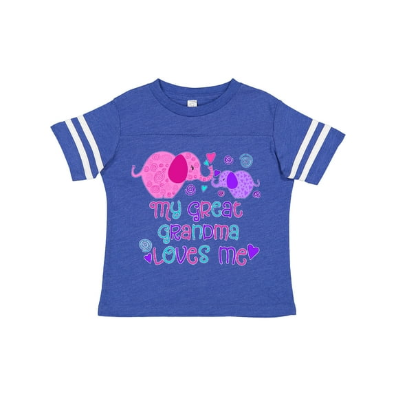 Inktastic My Great Grandma Loves Me- Cute Elephants Boys or Girls Toddler T-Shirt