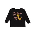 thumbnail image 1 of Inktastic My Great Grandma Loves Me- Cute Giraffe Boys or Girls Long Sleeve Toddler T-Shirt, 1 of 5