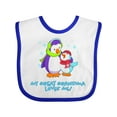 thumbnail image 1 of Inktastic My Great Grandma Loves Me Cute Penguins Boys or Girls Baby Bib, 1 of 4